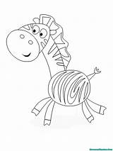 Zebra Toddlers Mewarnai Buku Terupdate Kartun Paud Sd sketch template