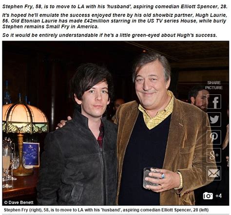 daily mail sparks outrage after implying stephen fry and elliott spencer