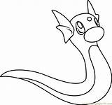 Dratini Pokemon Coloring Pages Dragonair Dragonite Pokémon Printable Color Colouring Coloringpages101 Getcolorings Online Kids Getdrawings Choose Board sketch template