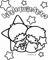 Twin Coloring Stars Little Pages Star Kitty Hello Sheets Colouring Printable Fanpop Print Cute Books sketch template