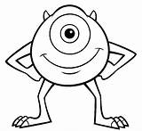 Coloring Sully Wazowski Monstros sketch template
