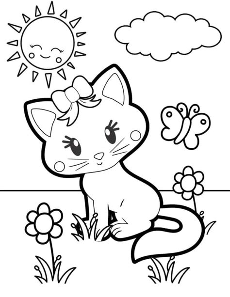 cat coloring pages  printables