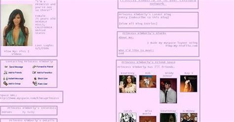 kim kardashian s old myspace profile has resurfaced and it is a thing