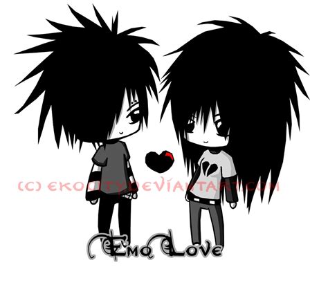 cute emo couples cartoons emo love emo 8825329 1300 1175 me