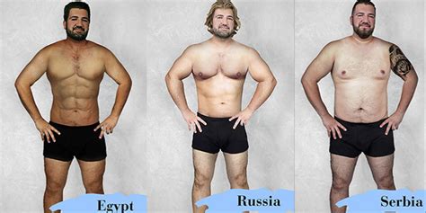 one man s body photoshopped to show 18 different beauty standards