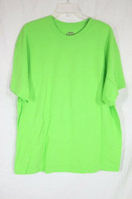 gildan mens smart basics dry blend  shirt lime green size xl ebay