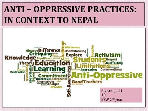 Anti Oppressive Practice In Context To Nepal