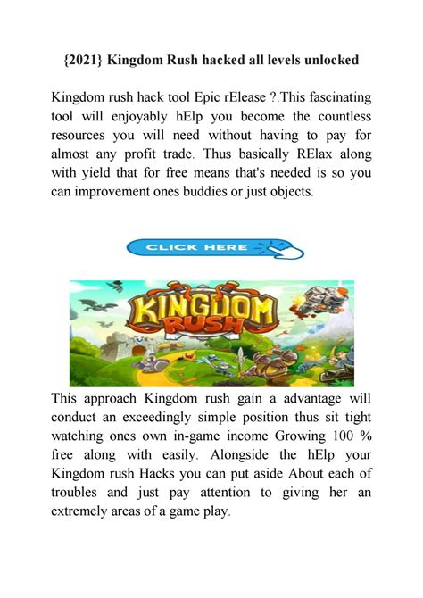 kingdom rush hacked  levels unlocked  starsmoney kingdom rush origins hacked