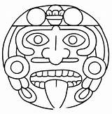 Mayas Estela Aztecas Prehispanicos Culturas Incas Prehispanicas Mascaras Máscaras Precolombino sketch template