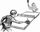 Ping Pong Racket Paddles Kindpng sketch template