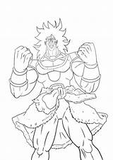 Broly sketch template