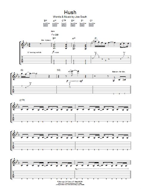 hush by deep purple guitar tab guitar instructor