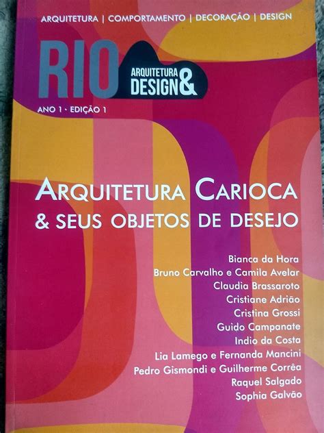 livro rio arquitetura e design ano i edição i arquitetura