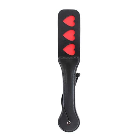 hot faux leather spanking paddle bdsm sex toy hand paddles juegos