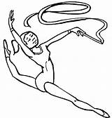 Gymnastics Coloring Pages Kids Printable sketch template