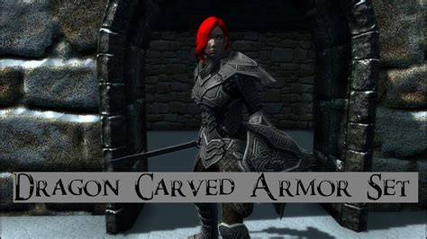 Skyrim Mod Dragon Carved Armor Set Youtube
