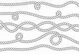 Rope Nautical Knots Psd sketch template