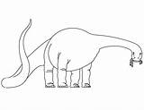 Apatosaurus Dinosaurs sketch template