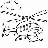 Coloring Helicopter Pages Kids Cartoon Drawing Popular sketch template