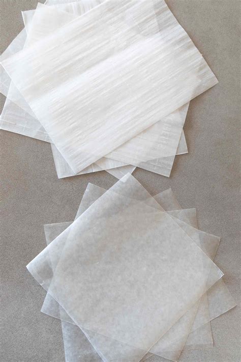 wax paper    parchment paper