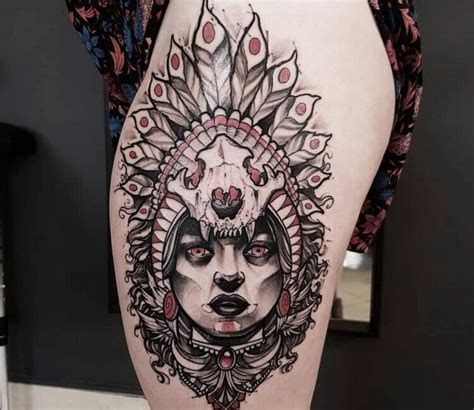 Wild Girl Tattoo By Jakub Kowalski Art Post 27578 Tattoos Girl