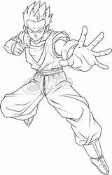 Dbs Pages Coloring Deviantart Gohan Template Sketch Line sketch template
