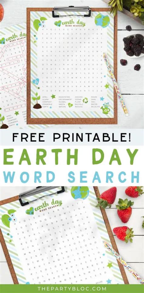 earth day word search puzzle  answers  party bloc