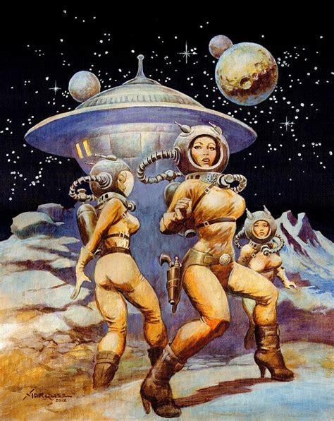 Space Girls By Don Marquez Scifi Fantasy Art 70s Sci Fi Art Sci Fi Art