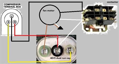 central ac capacitor wiring