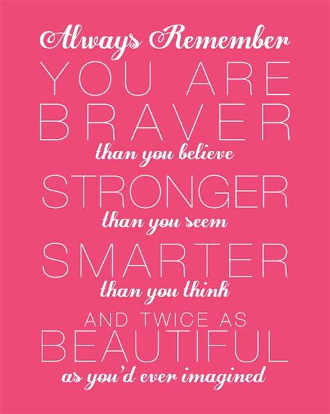printable quote always remember you are braver stronger smarter a…