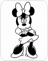 Minnie Coloring Mouse Pages Disneyclips Misc Peeved Crossed Arms sketch template