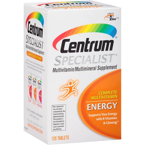 centrum specialist adult energy multivitamin tablets  ct walmartcom walmartcom