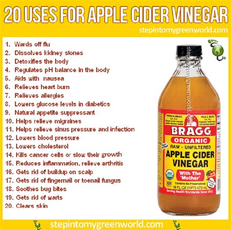 20 uses for apple cider vinegar apple cider benefits apple cider