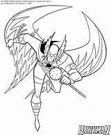 Hawkman Coloring Pages Dc Colouring sketch template