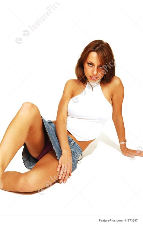 Sitting Woman In Short Skirt Stock Picture I1773697 At
