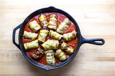 eggplant involtini with homemade sauce recipe