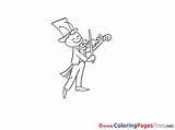 Coloring Pages Violin Grasshopper Printable Sheet Title sketch template