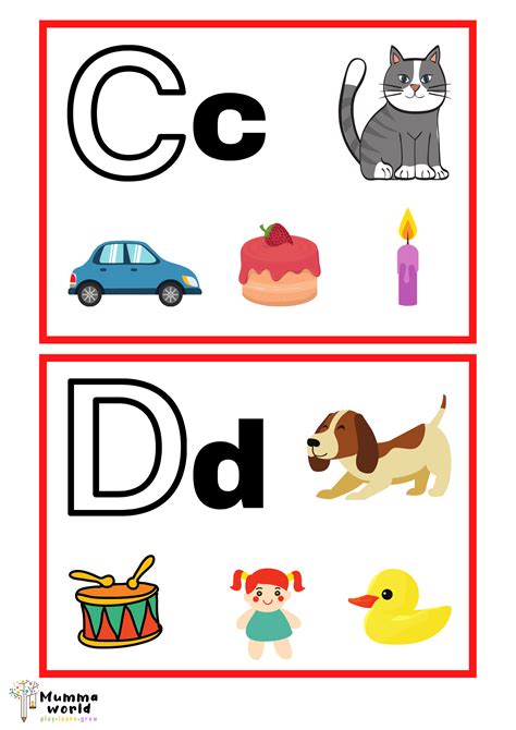 alphabet flash cards mumma world