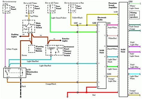 mustang radio wire diagram