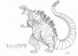 Godzilla Ausmalbilder Ohbq Sketches sketch template