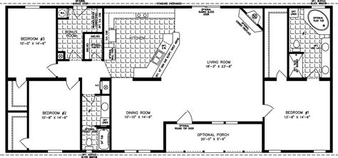 sq ft floor plans  tnr  manufactured home floor plan jacobsen homes