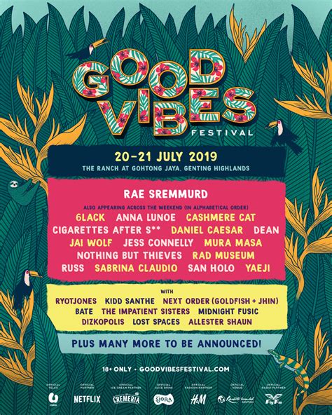 Breaking Good Vibes Festival 2019 Releases Phase 1 Line Up Rae