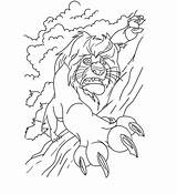 Lion King Coloring Pages Printable Mufasa When Killed sketch template