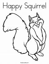 Squirrel Coloring Pages Printable Squirrels Drawing Funny Template Clipart Happy Kids Cute Nice Cartoon Clip Squirell Nuts Print Cliparts Noodle sketch template