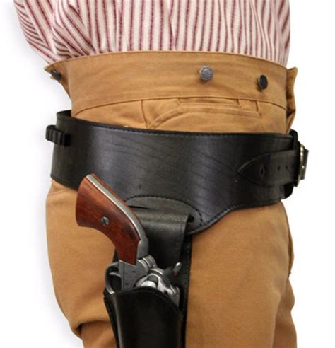 buy mens  hand plain leather western gun belt