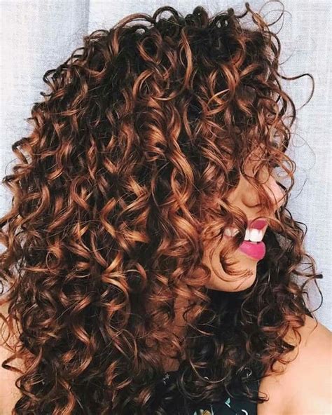dark brown curly hair  caramel highlights google search curly hair styles naturally