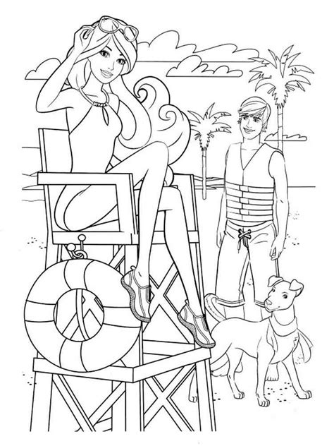 ken coloring barbie pages colorings sketch coloring page