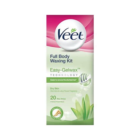 buy veet full body waxing kit easy gel wax strips     price hair removers