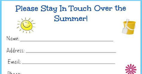 stay  touch printable cards  kids printable cards printables