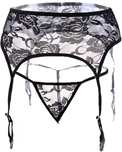 women garters floral lace garter belt suspenders set goth